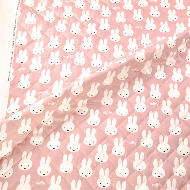 生地 ミッフィー/キルティング(GQ-2022) 1A.ピンク 09Ae12_