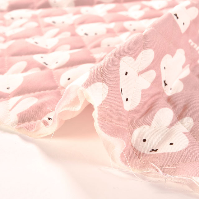 生地 ミッフィー/キルティング(GQ-2022) 1A.ピンク 09Ae12_