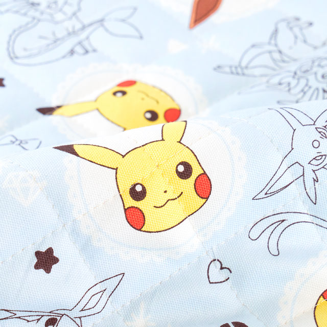 生地 ポケットモンスター イーブイ柄/キルティング(GQ-6119) 1B.ブルー 09Ae12_