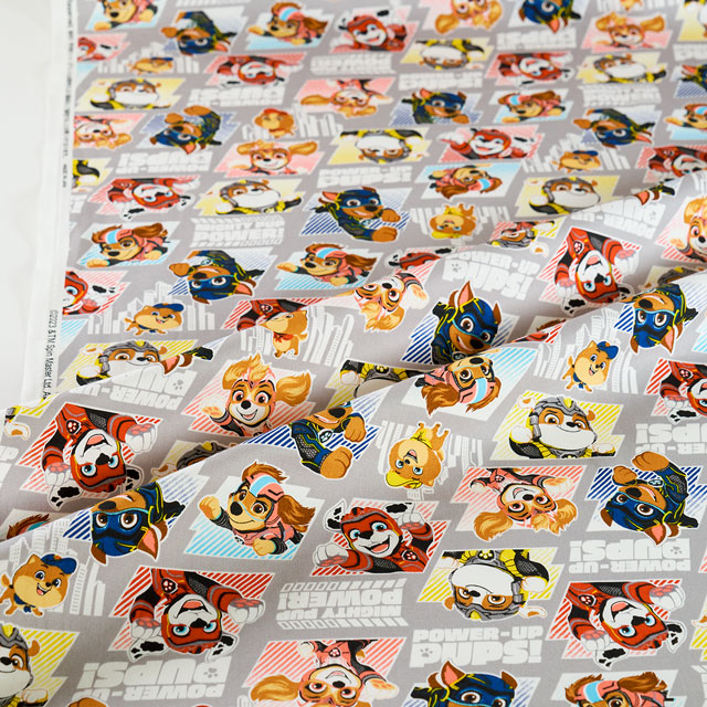 生地 パウ・パトロール 映画版/オックス(G-4617) 1B.グレー 09Ae12_