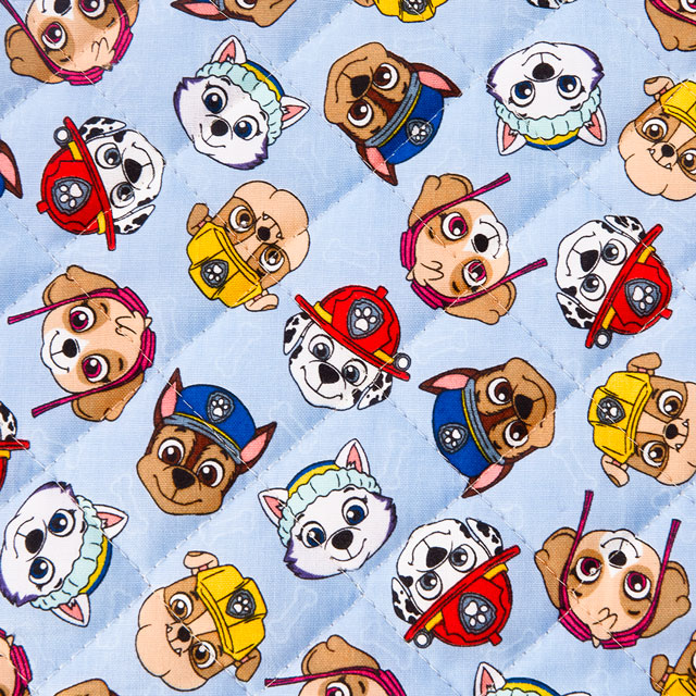 生地 パウ・パトロール フェイス柄/キルティング(GQ-4618) 1A.ブルー 09Ae12_