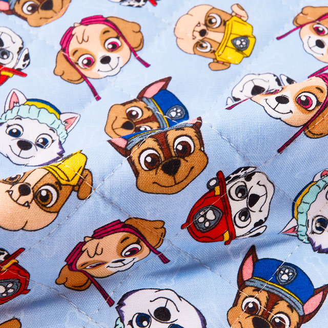 生地 パウ・パトロール フェイス柄/キルティング(GQ-4618) 1A.ブルー 09Ae12_