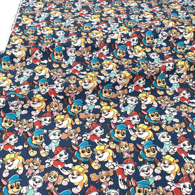 生地 パウ・パトロール/TCツイル(G4619) 1A.ネイビー 09Ae99_