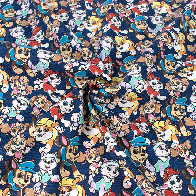 生地 パウ・パトロール/TCツイル(G4619) 1A.ネイビー 09Ae99_