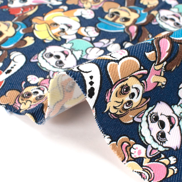 生地 パウ・パトロール/TCツイル(G4619) 1A.ネイビー 09Ae99_