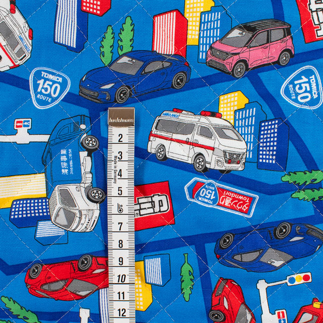 生地 トミカ ハイウェイ/キルティング(GQ6127) 1A.ブルー 09Ae99_