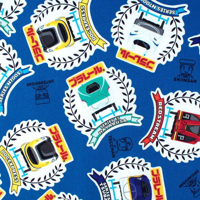 生地 プラレール リース/オックス(G6128) 1A.ブルー 09Ae99_