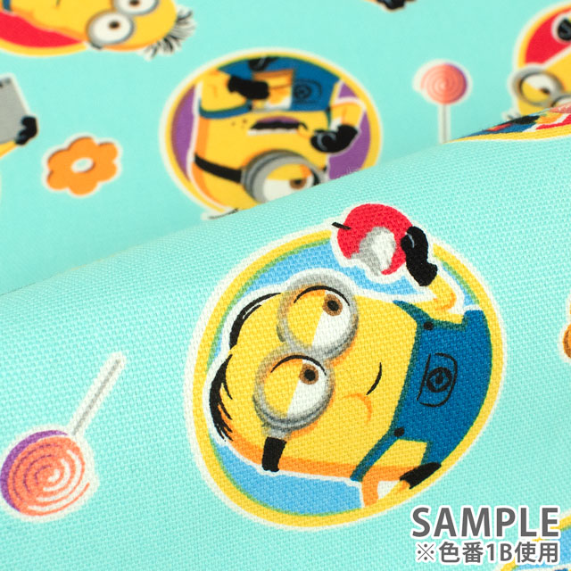 生地 ミニオン スイーツ/オックス(G4211) 1B.ブルー 09Ae99_