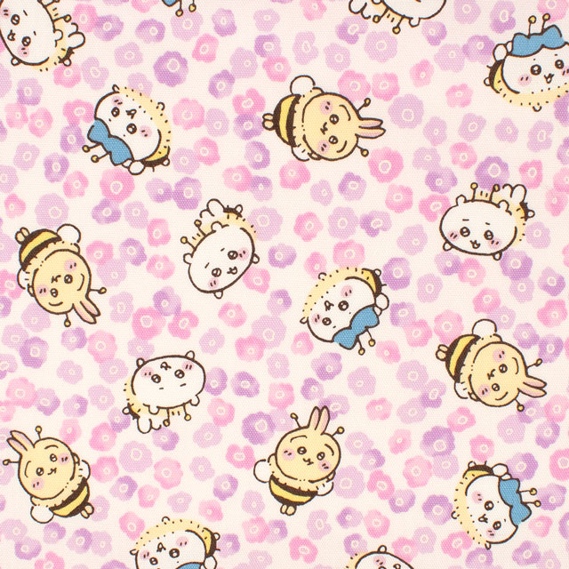 生地 ちいかわ 小花柄/オックス(G2574) 1C.ピンク 09Ae99_