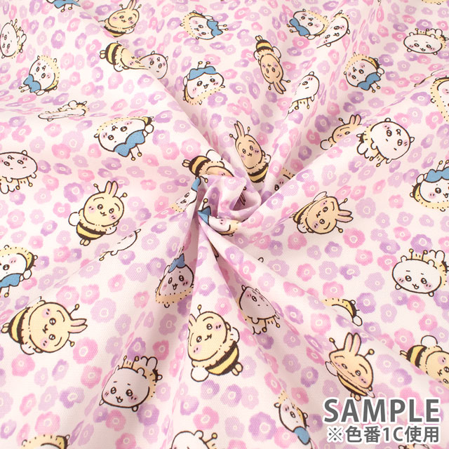 生地 ちいかわ 小花柄/オックス(G2574) 1C.ピンク 09Ae99_