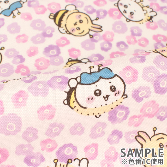 生地 ちいかわ 小花柄/オックス(G2574) 1C.ピンク 09Ae99_