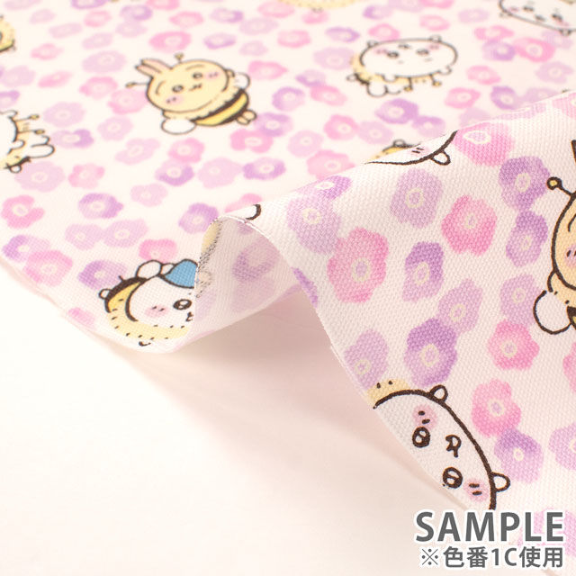 生地 ちいかわ 小花柄/オックス(G2574) 1C.ピンク 09Ae99_