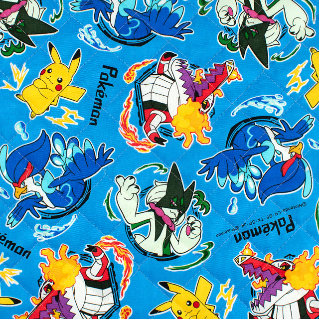 生地 ポケットモンスター 総柄/キルティング(GQ6129) 1A.ブルー 09Bi20_