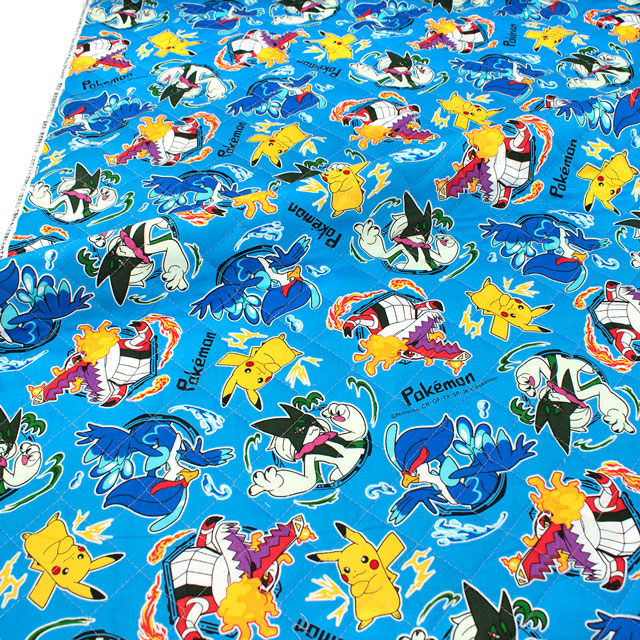 生地 ポケットモンスター 総柄/キルティング(GQ6129) 1A.ブルー 09Bi20_