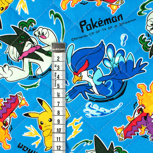 生地 ポケットモンスター 総柄/キルティング(GQ6129) 1A.ブルー 09Bi20_