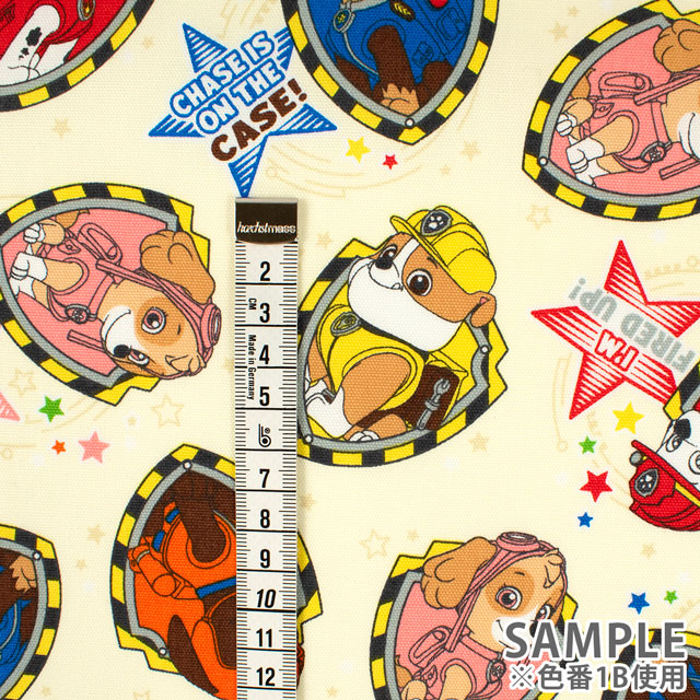 生地 パウ・パトロール 星柄/オックス(G4621) 1A.ブルー 09Ae99_