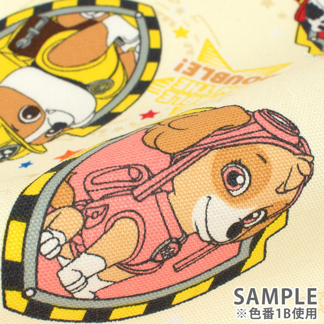 生地 パウ・パトロール 星柄/オックス(G4621) 1A.ブルー 09Ae99_