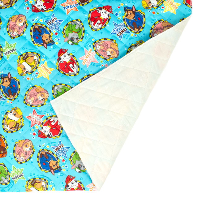 生地 パウ・パトロール 星型/キルティング(GQ4621) 1A.ブルー 09Bi20_