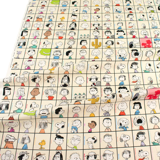 生地 PEANUTS/ピーナッツ オールスター/オックス(G3713) 1A.オフ 09Ae99_