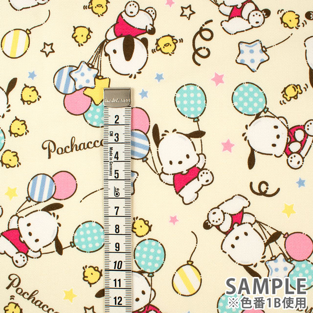 生地 ポチャッコ 風船柄/オックス(G8974) 1A.ミント 09Ae99_