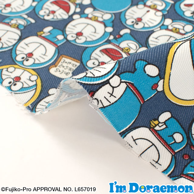 生地 アイムドラえもん/TCツイル(G8976) 1A.ネイビー 09Ae99_