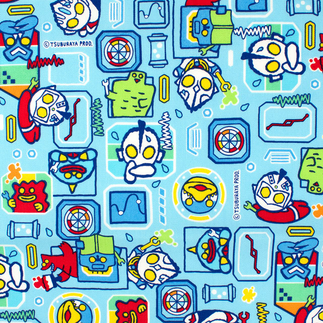 生地 M78ウルトラマン 4WAY柄/オックス(G5145) 1B.サックス 09Ae99_