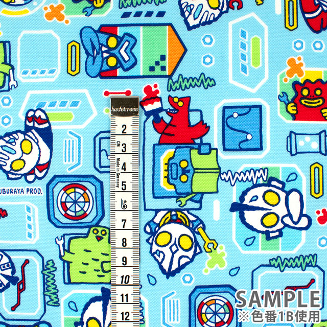 生地 M78ウルトラマン 4WAY柄/オックス(G5145) 1B.サックス 09Ae99_