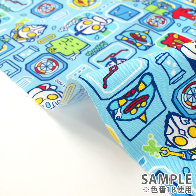 生地 M78ウルトラマン 4WAY柄/オックス(G5145) 1B.サックス 09Ae99_