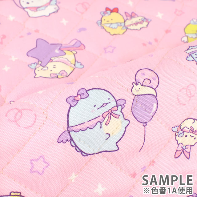 生地 すみっコぐらし えびてん/キルティング(GQ3807) 1B.ブルー 09Bi20_