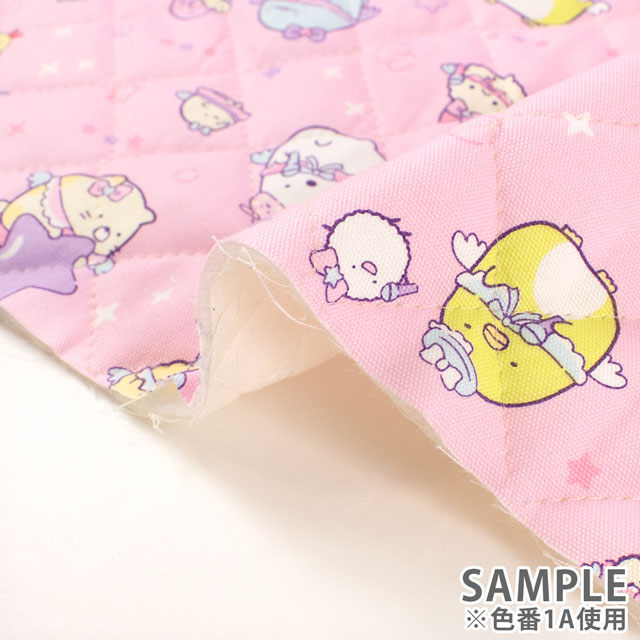 生地 すみっコぐらし えびてん/キルティング(GQ3807) 1B.ブルー 09Bi20_