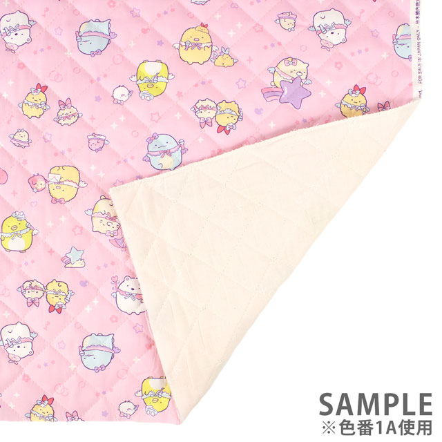 生地 すみっコぐらし えびてん/キルティング(GQ3807) 1B.ブルー 09Bi20_