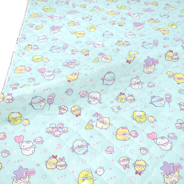 生地 すみっコぐらし えびてん/キルティング(GQ3807) 1B.ブルー 09Bi20_