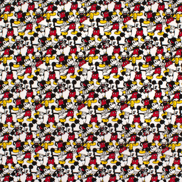 生地 ミッキー MANY柄/シーチング(G7439) 1A.オフ 09Ae99_