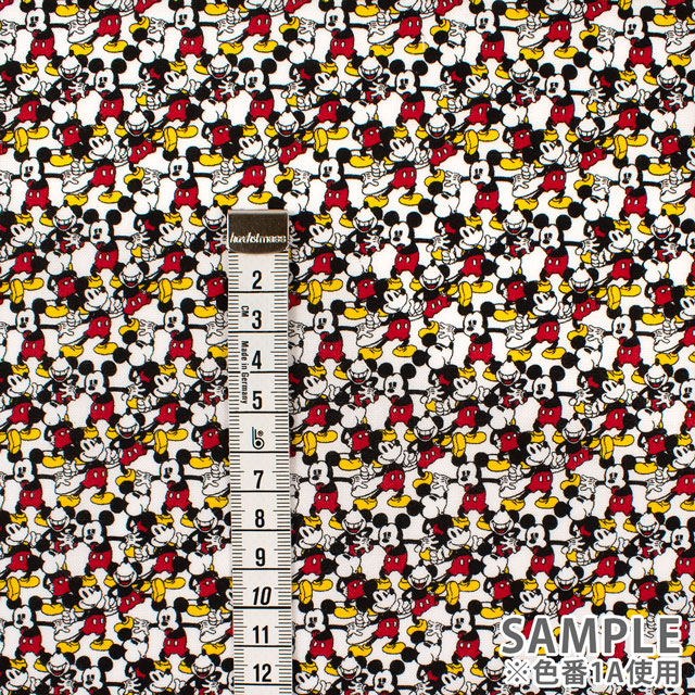 生地 ミッキー MANY柄/シーチング(G7439) 1A.オフ 09Ae99_