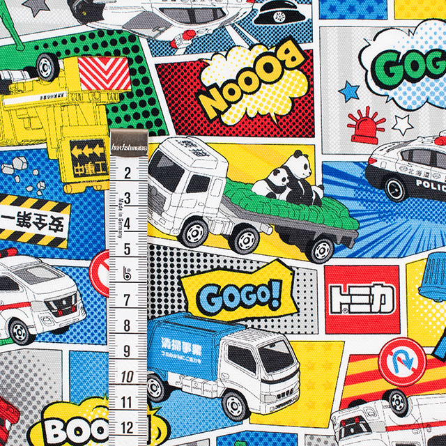 生地 トミカ コミック柄/オックス(G-6134) 1A.サックス 09Ae99_