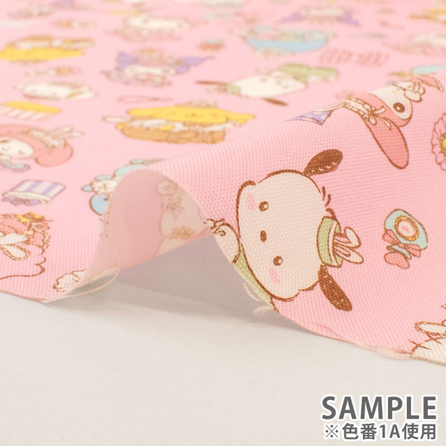 生地 サンリオキャラクターズ うさ耳柄/オックス(G8978) 1A.ピンク 09Ae99_