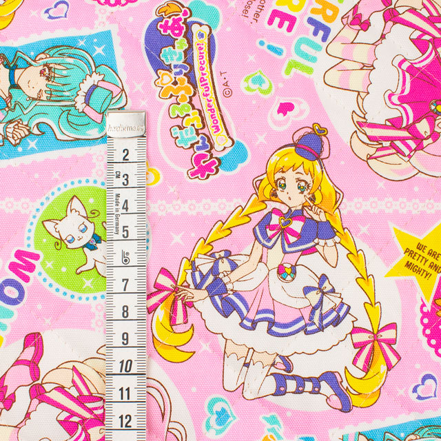 生地 わんだふるぷりきゅあ!/キルティング(AQ9100) 32A.ピンク 09Ae12_