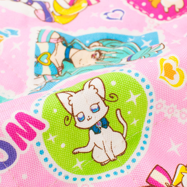 生地 わんだふるぷりきゅあ!/キルティング(AQ9100) 32A.ピンク 09Ae12_