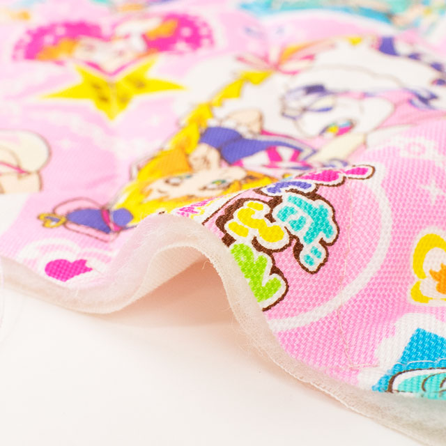 生地 わんだふるぷりきゅあ!/キルティング(AQ9100) 32A.ピンク 09Ae12_