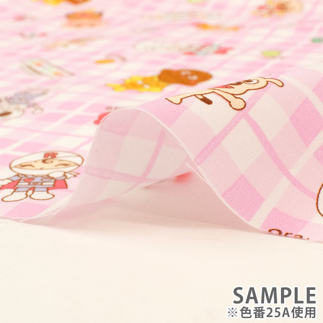 生地 それいけ!アンパンマン/ブロード(B2130) 25B.ピンク 09Ae99_