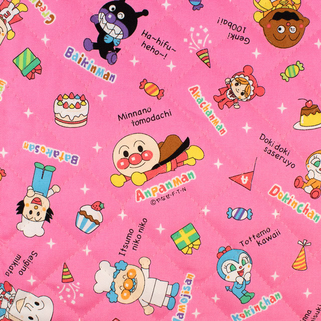 生地 それいけ！アンパンマン/キルティング（AQ2100） 44B.ピンク 09Ae99_