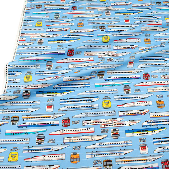 生地 JR新幹線/オックス(A8000) 36B.サックス 09Ae99_