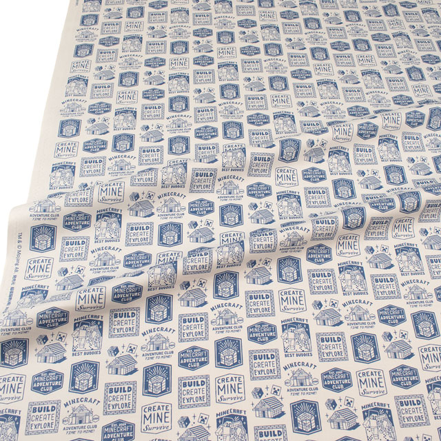 生地 マインクラフト オックスA(MYKJ001) A55.ブルー 09Ae99_