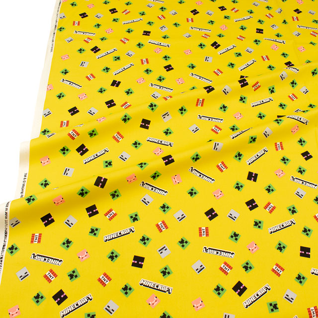 生地 マインクラフト オックスB(MYKJ002) B33.イエロー 09Ae99_
