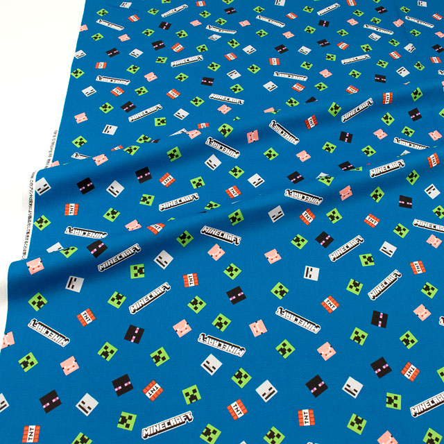 生地 マインクラフト オックスB(MYKJ002) B55.ブルー 09Ae99_