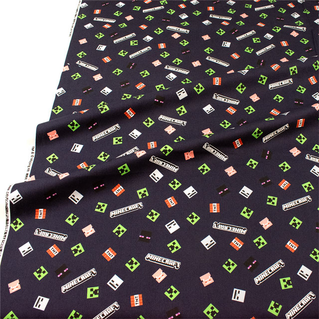 生地 マインクラフト オックスB(MYKJ002) B58.ダークネイビー 09Ae99_