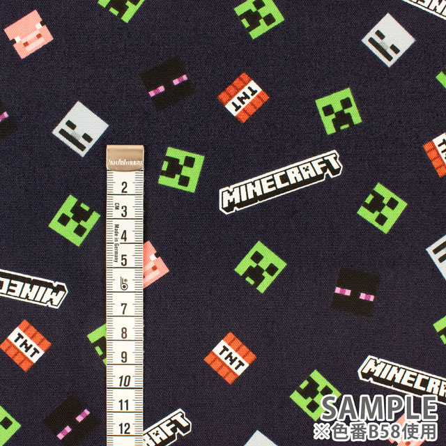 生地 マインクラフト オックスB(MYKJ002) B58.ダークネイビー 09Ae99_