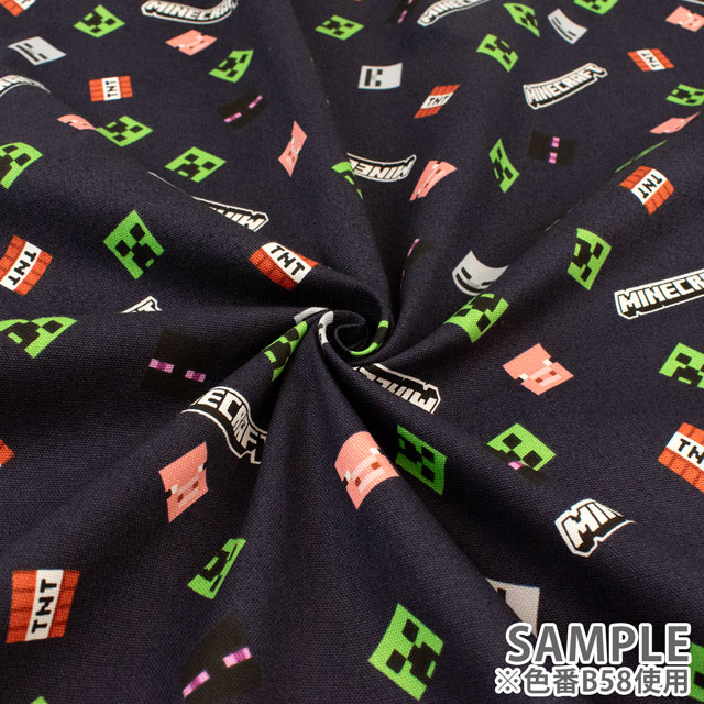 生地 マインクラフト オックスB(MYKJ002) B58.ダークネイビー 09Ae99_