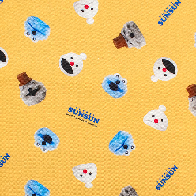 生地 パペットスンスン フェイス/オックス(PSNF-03) Y.イエロー 09Ae99_