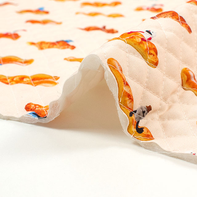 生地 パペットスンスン パン/キルティング(PSNF-02Q) BE.ベージュ 09Ae99_